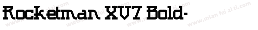 Rocketman XV7 Bold字体转换